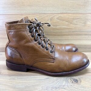 Frye Genuine Suede Tan Lace-up Boots Size US Men’s 10 (NEW no Box) NWOB Men\ main image 4